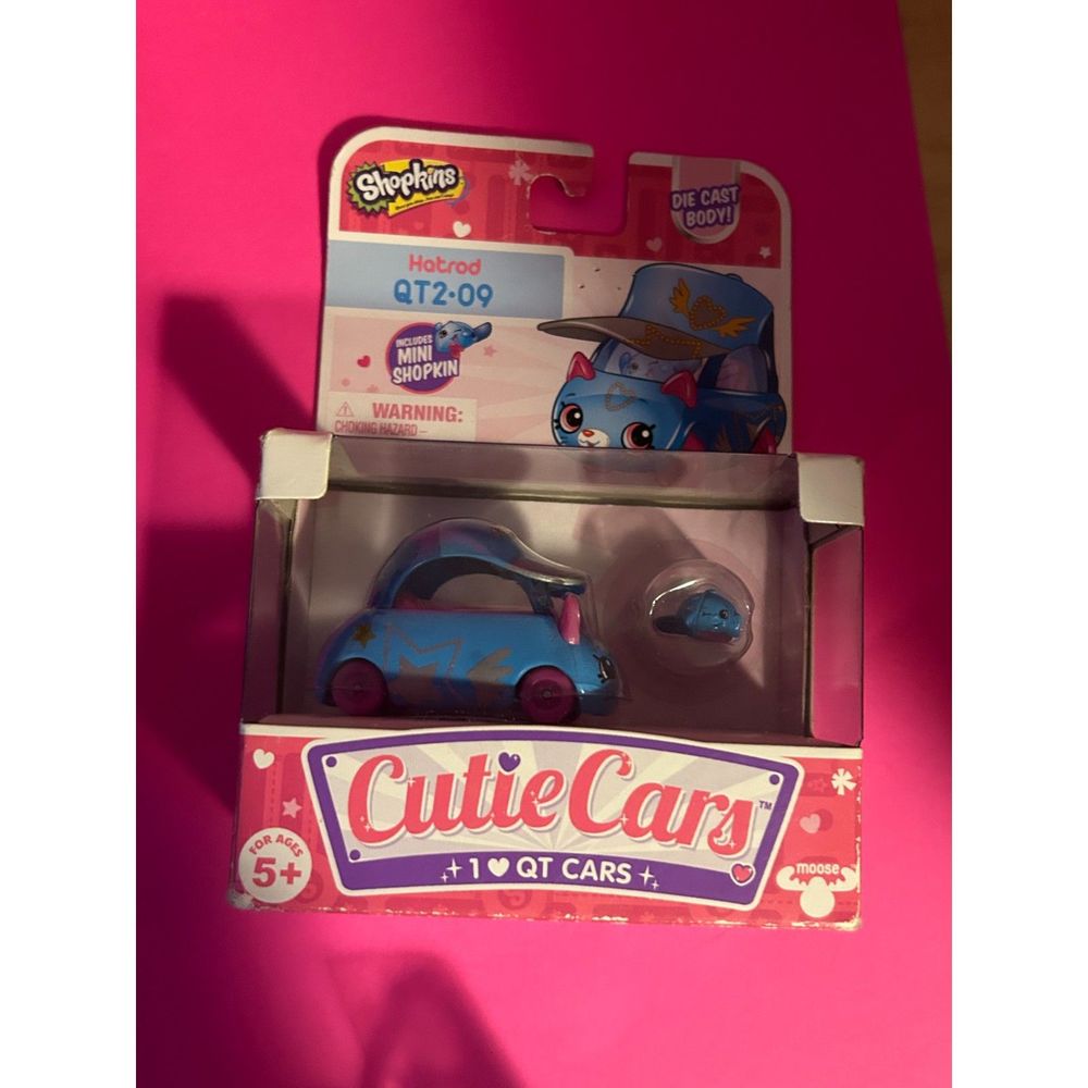 Shopkins Cutie Cars Hotrod QT2-09 - Blue and Pink
